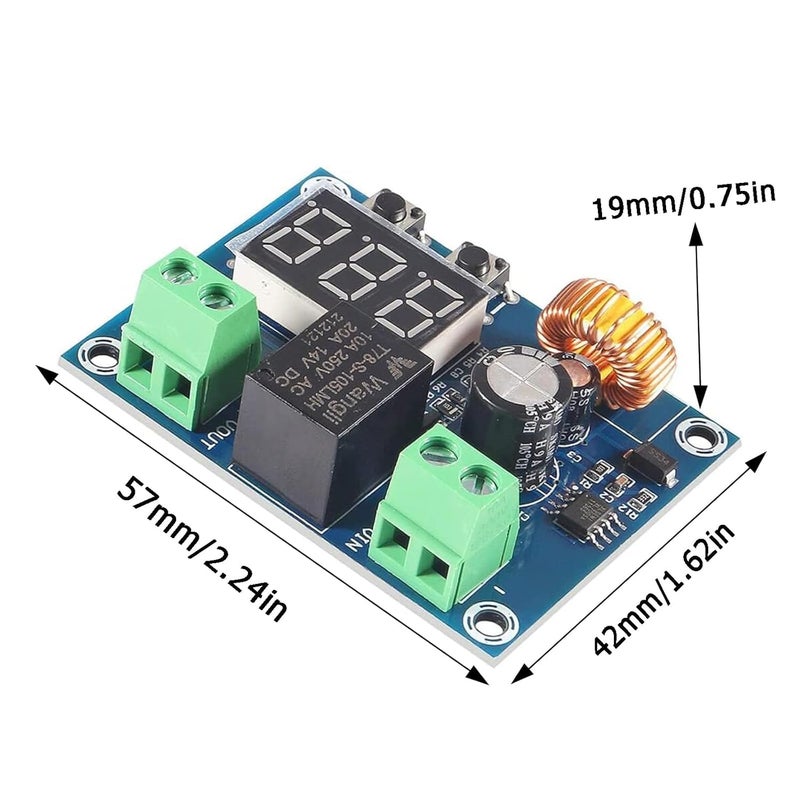 Sumklin 2 PCS XH-M609 Low Voltage Cutoff, DC 12V-36V Voltage Protection Digital Display Switch Module Over Discharge Protection Low Voltage Protector Disconnect Switch Module - Image 3